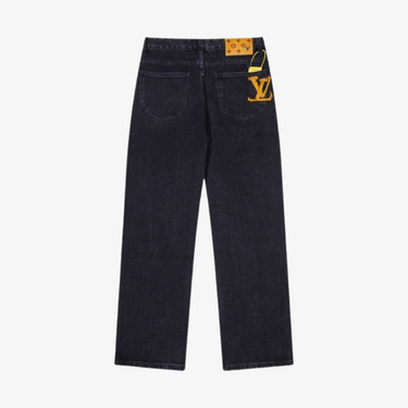 Jeans LV Dark Wash Embroidered