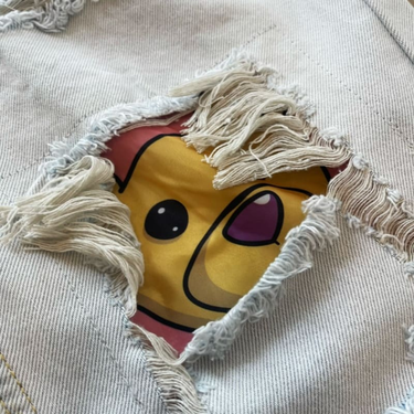 Jeans Distressed Bear