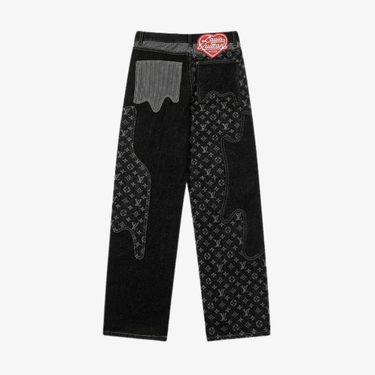 Jeans LV Monogram Patchwork