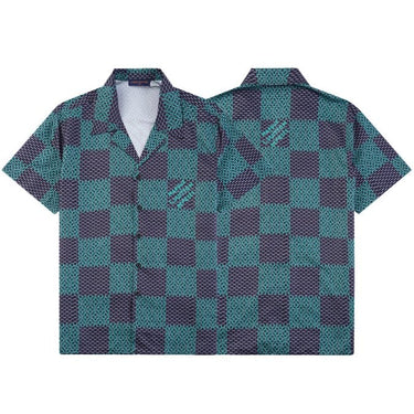 Set LV Green Checkered Print