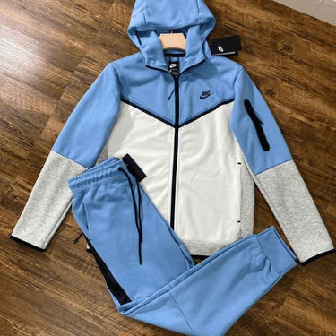 Set Tech Fleece Blue White NK054