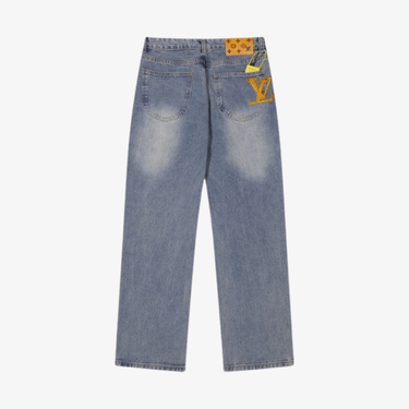 Jeans LV Light Wash Embroidered