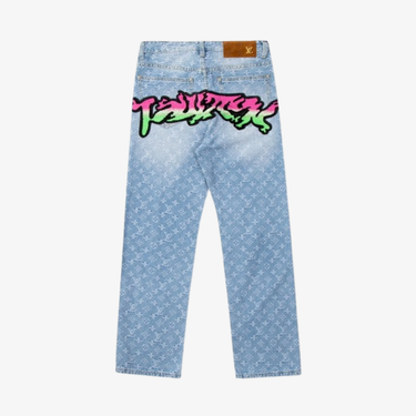 LV Graffiti Monogram Jeans