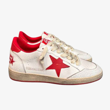 GG Ball Star Sneakers White Red