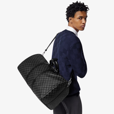 Travel Bag LV Keepall Bandoulière 55