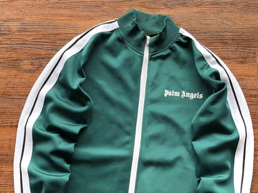 Set Palm Angels Logo Tracksuit Green