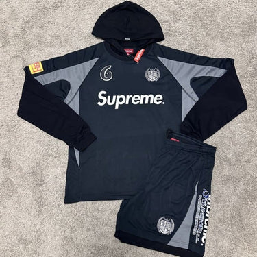 Set Supreme Hooded Soccer Black SP049